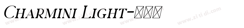 Charmini Light字体转换